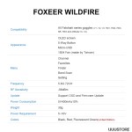 Foxeer Wildfire 5.8ghz 72ch Dual Oled Ground Station Module Support Osd Firmware Update for Fatshark